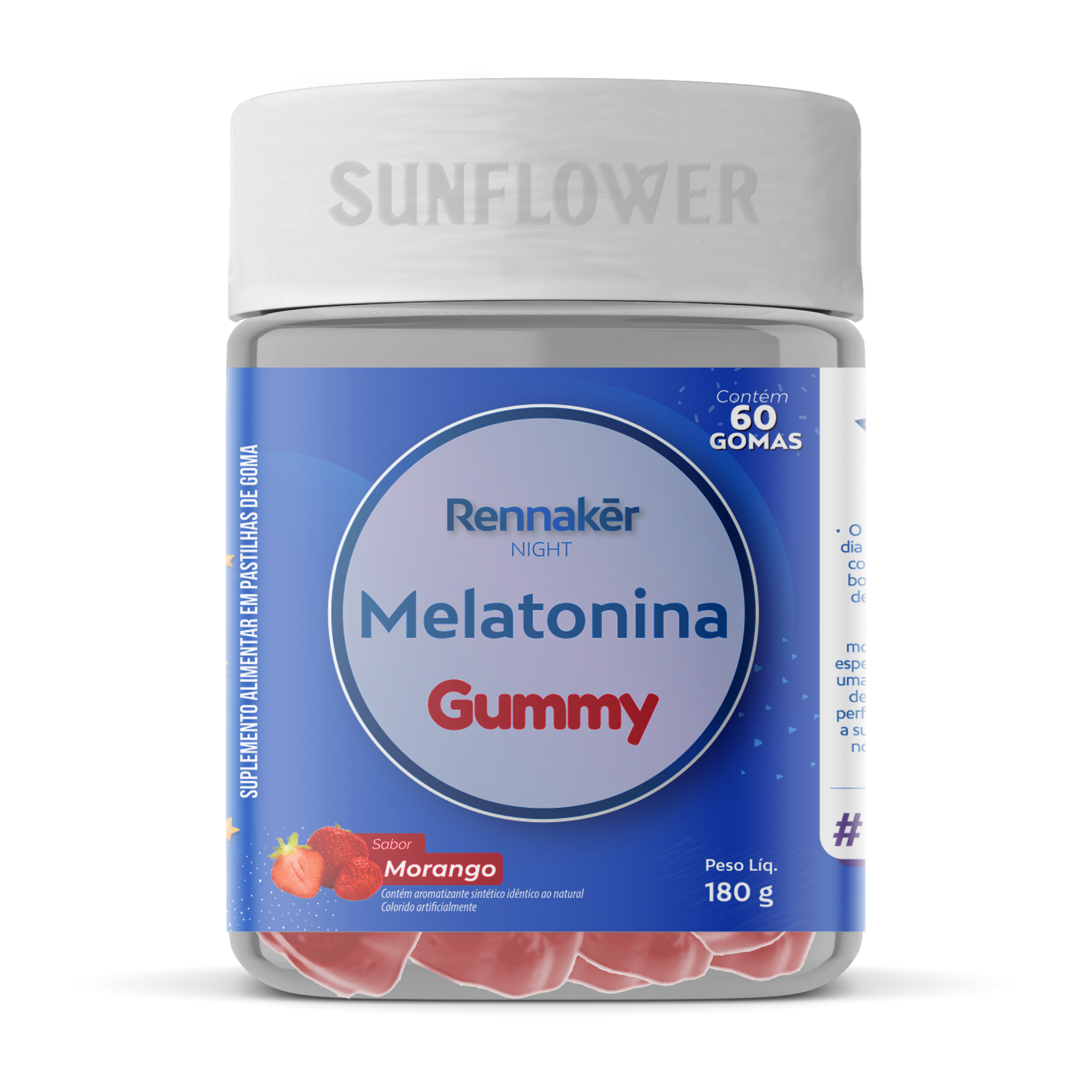 Melatonina Gummy Rennaker - Morango