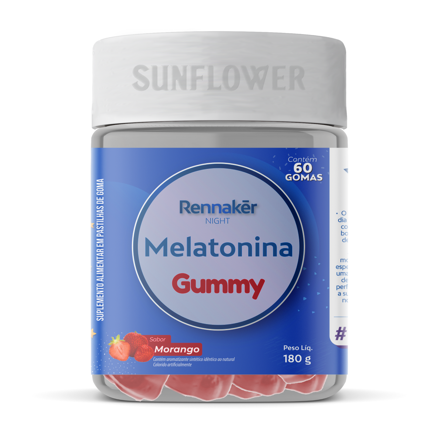 Melatonina Gummy Rennaker - Morango